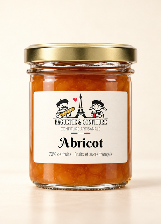 Confiture artisanale Abricot 70% de Fruits | Baguette & Confiture