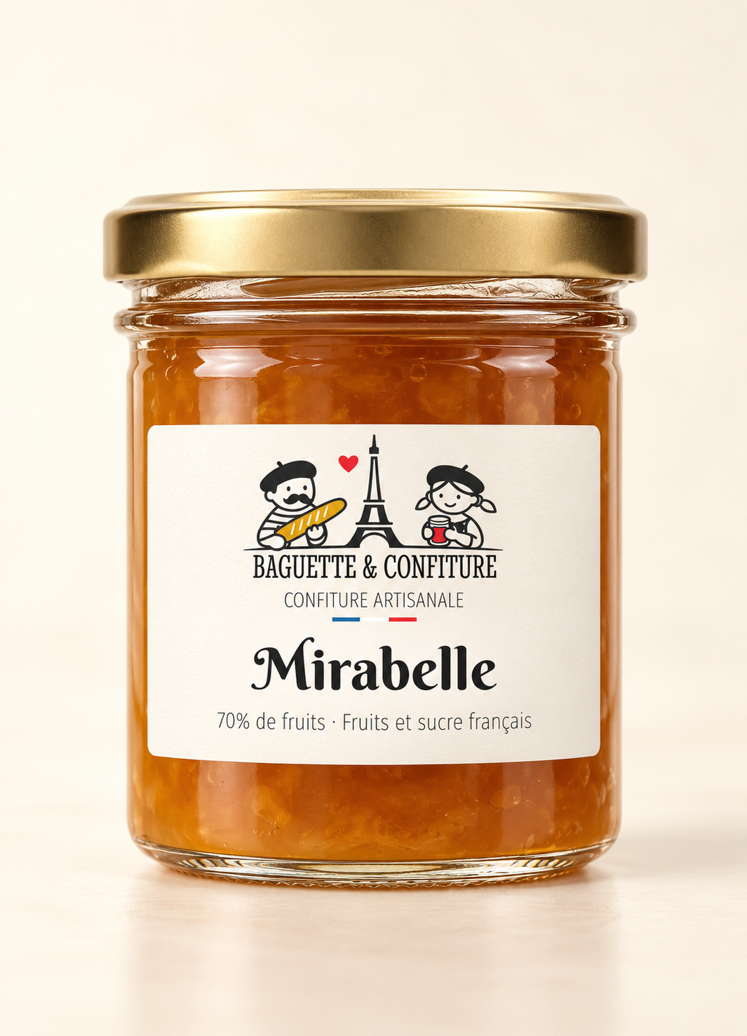 Confiture artisanale Mirabelle 70% de Fruits | Baguette & Confiture