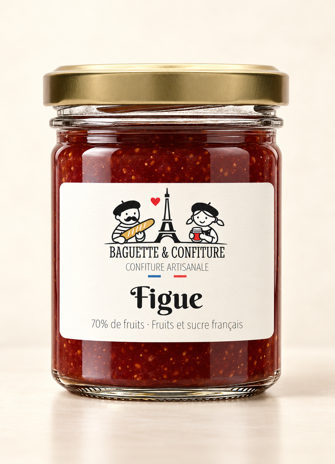 Confiture artisanale Figue 70% de Fruits | Baguette & Confiture
