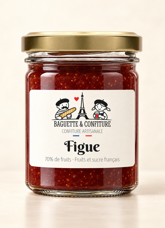 Confiture artisanale Figue 70% de Fruits | Baguette & Confiture